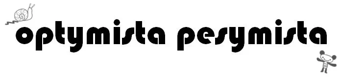 optymista pesymista